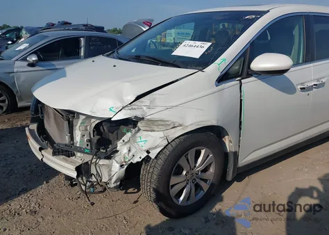 2015 Honda Odyssey Ex-L z USA, uszkodzony, nr VIN 5FNRL5H65FB009372